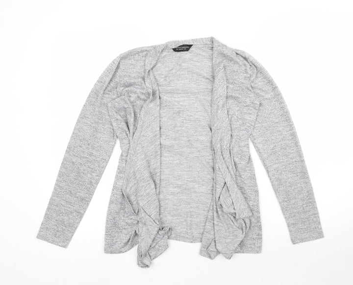Dorothy Perkins Womens Grey Knit Cardigan Jumper Size 8