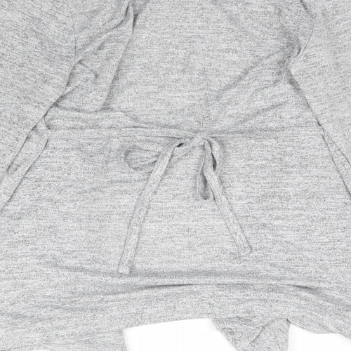 Dorothy Perkins Womens Grey  Knit Cardigan Jumper Size 8
