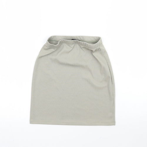 Missguided Womens Grey   Mini Skirt Size 4