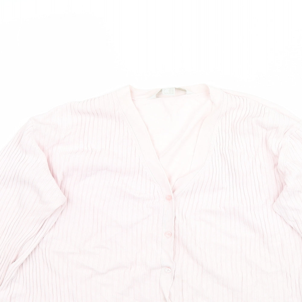 TCM Womens Pink  Knit Cardigan Jumper Size 18