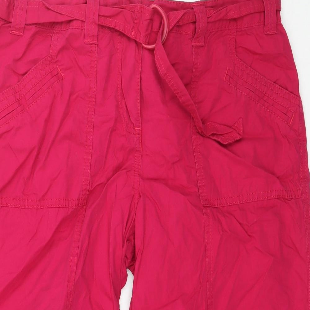 Marks and Spencer Womens Pink   Capri Trousers Size 16 L20 in