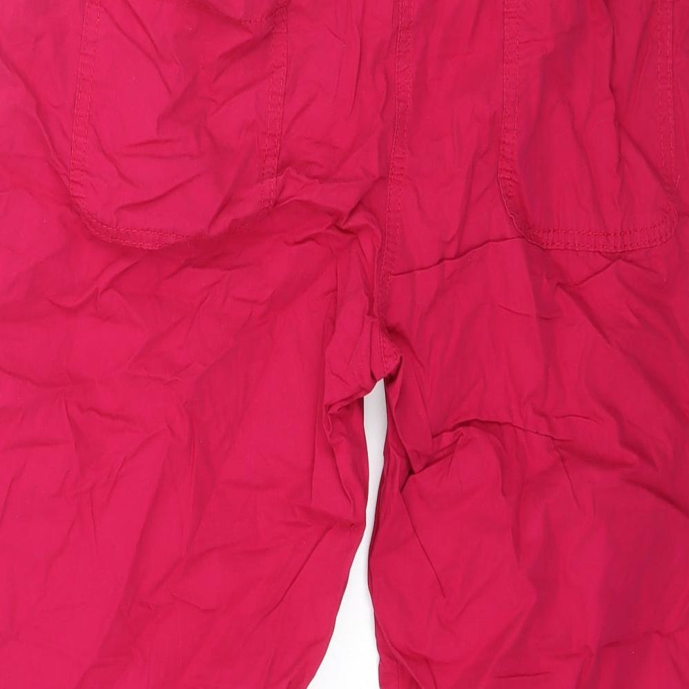 Marks and Spencer Womens Pink   Capri Trousers Size 16 L20 in