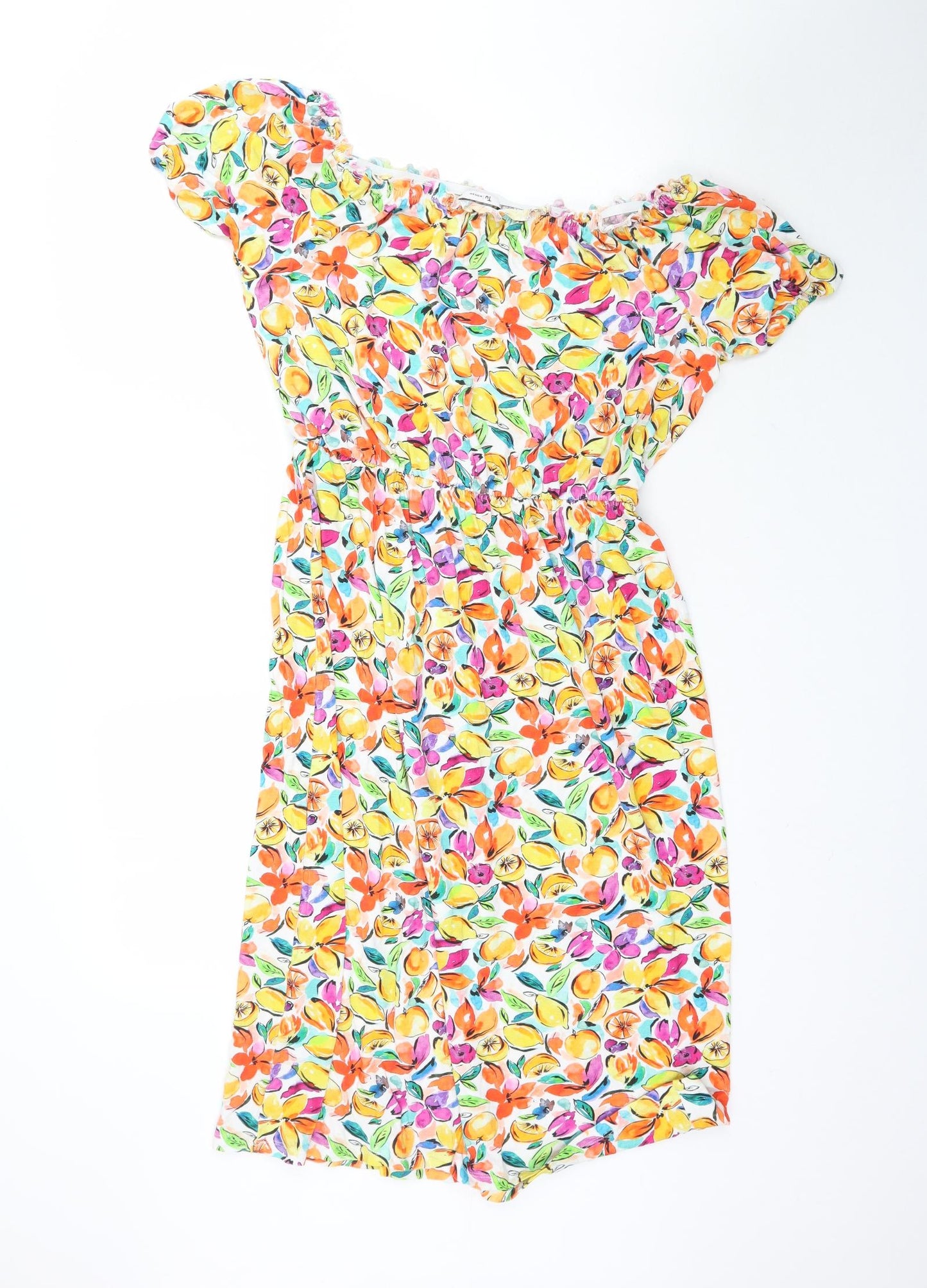 TU Womens Multicoloured   A-Line  Size 12  - Fruit pattern