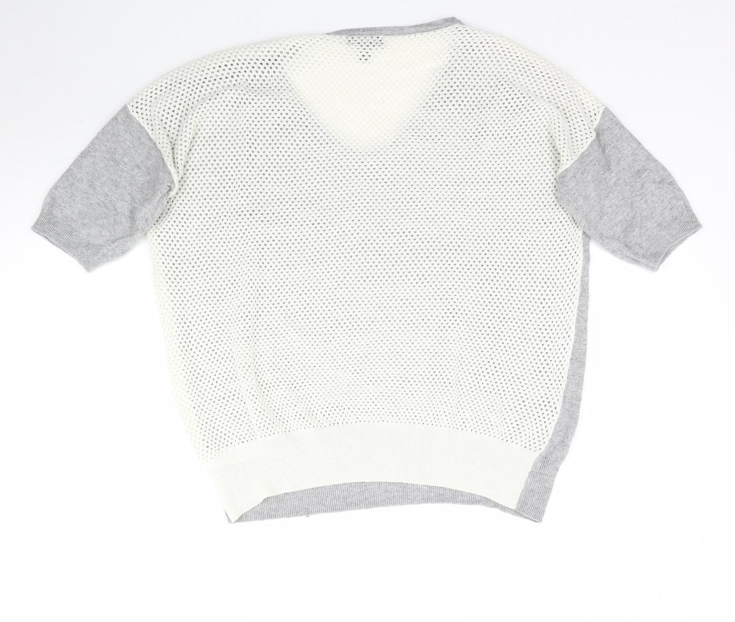 Topshop Womens Grey  Knit Basic Blouse Size 10