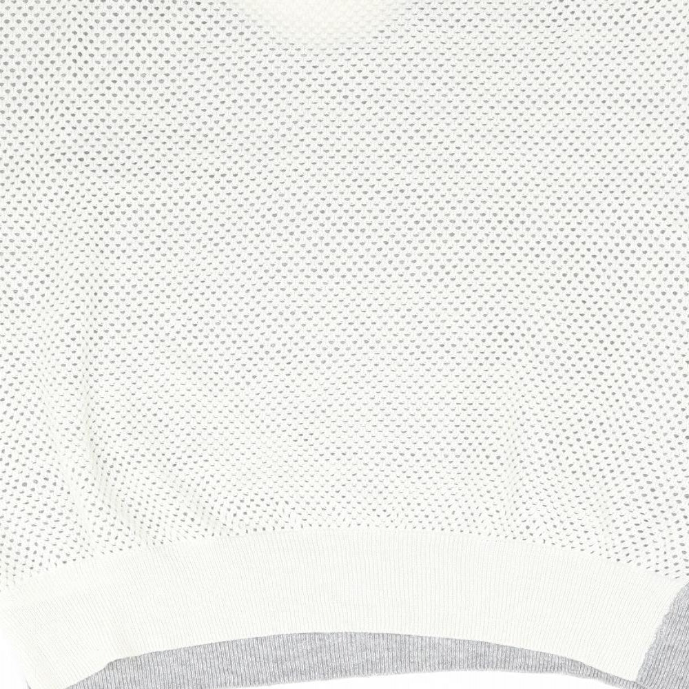 Topshop Womens Grey  Knit Basic Blouse Size 10