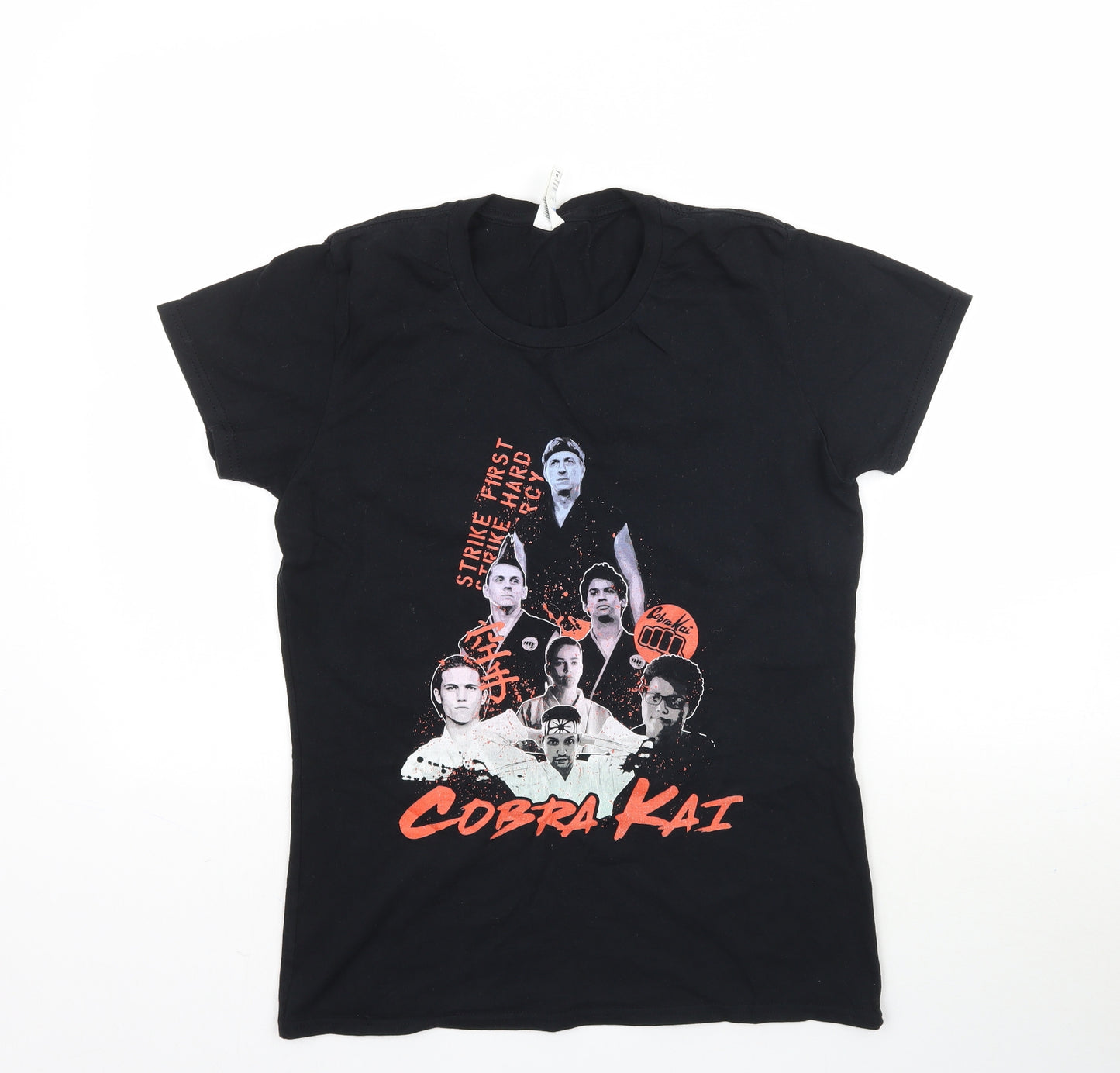 Gildan Womens Black   Basic T-Shirt Size M  - Cobra Kai