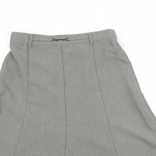 Preworn Womens Grey   A-Line Skirt Size M  - Work Office