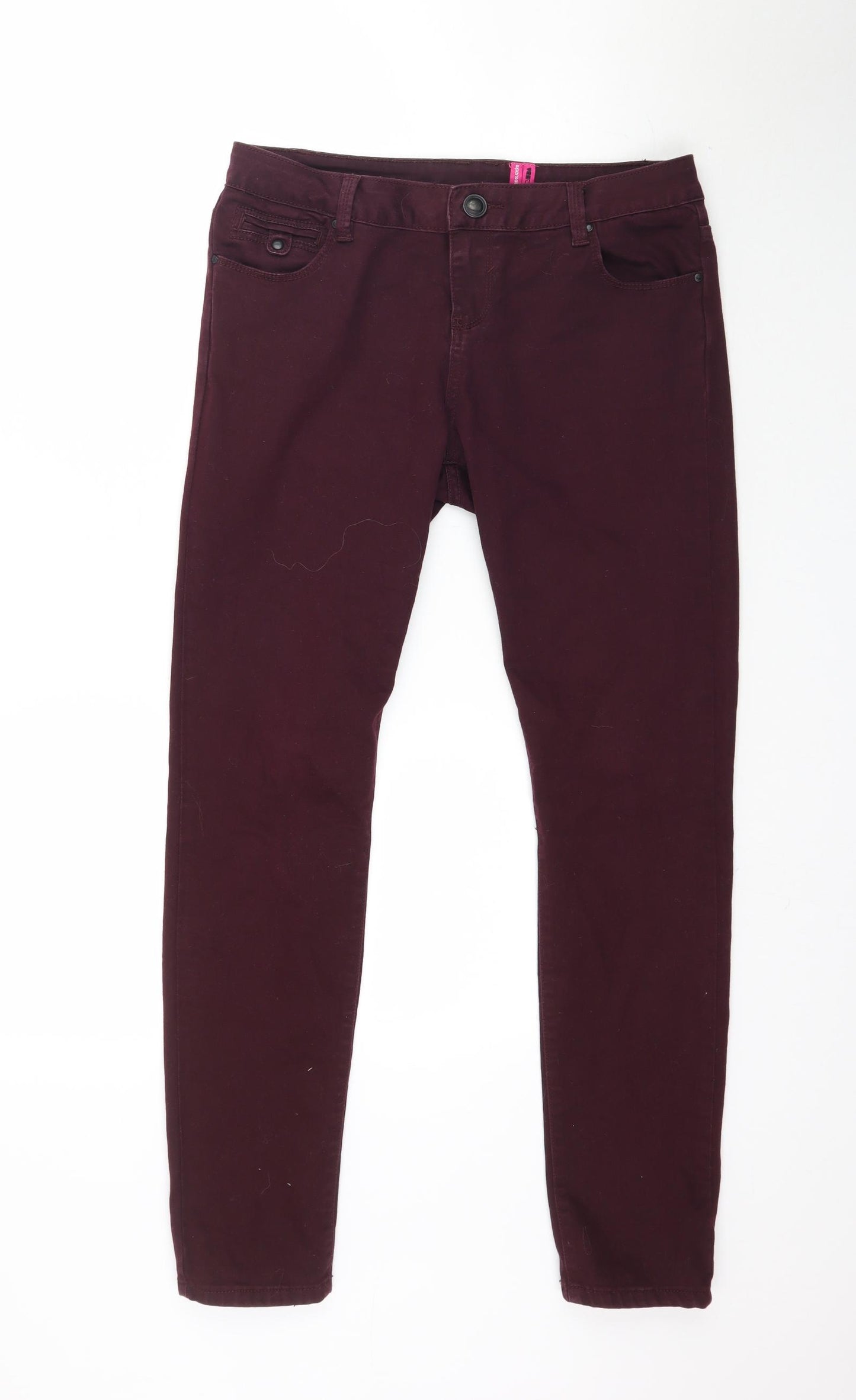 Yes Yes Womens Purple  Denim Skinny Jeans Size 14 L29 in