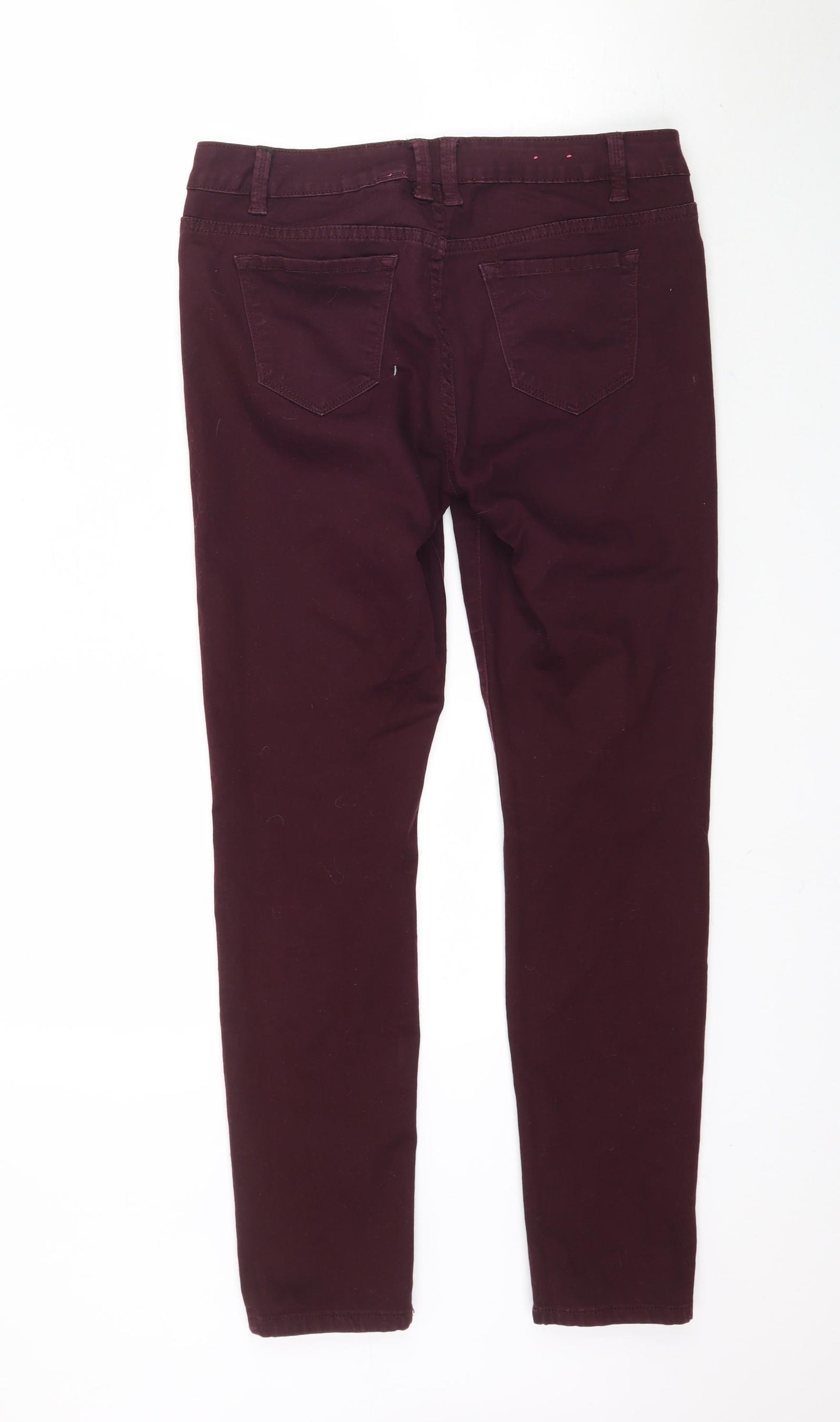 Yes Yes Womens Purple  Denim Skinny Jeans Size 14 L29 in