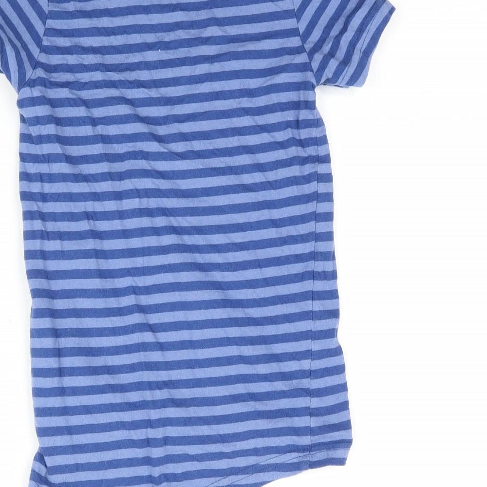 Equestrian Girls Blue Striped  Basic T-Shirt Size 7-8 Years  - Love my pony