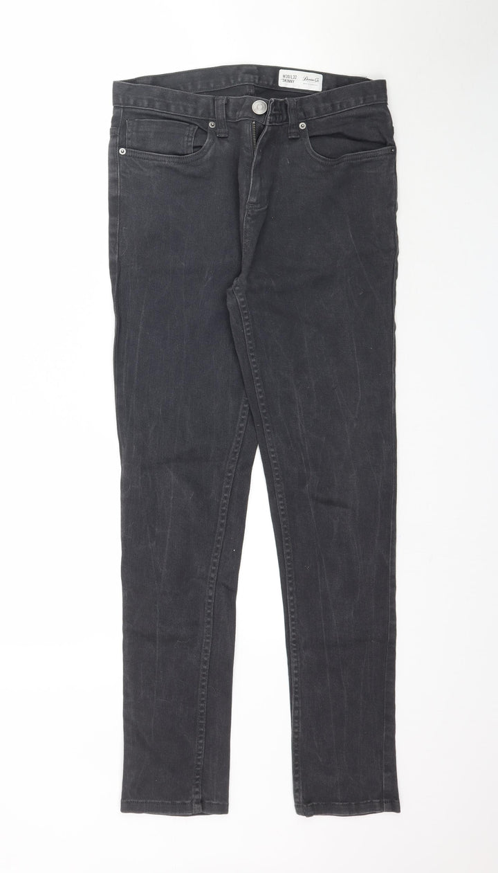 Denim Co. Womens Black Denim Skinny Jeans Size 30 in L30 in