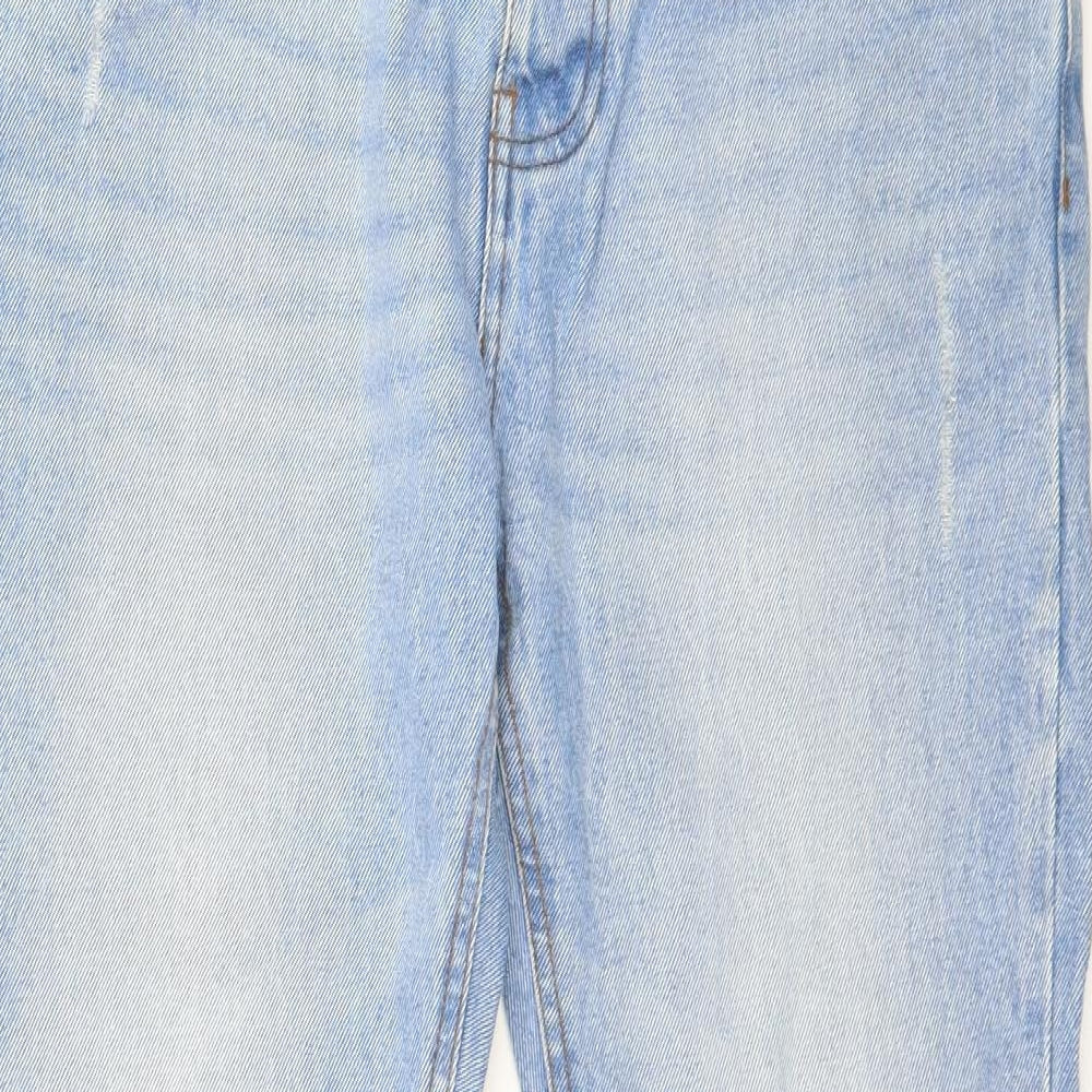 Denim Co. Mens Blue  Denim Straight Jeans Size 32 L32 in