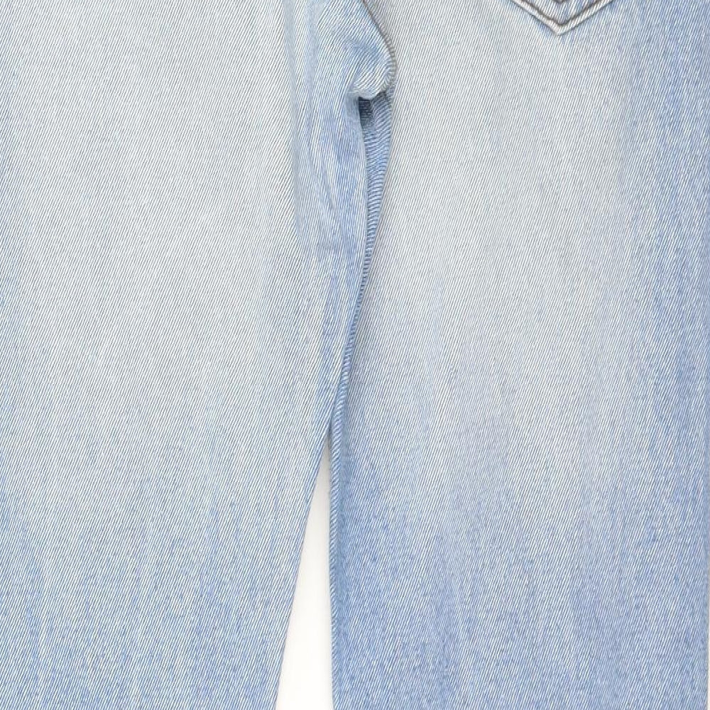 Denim Co. Mens Blue  Denim Straight Jeans Size 32 L32 in