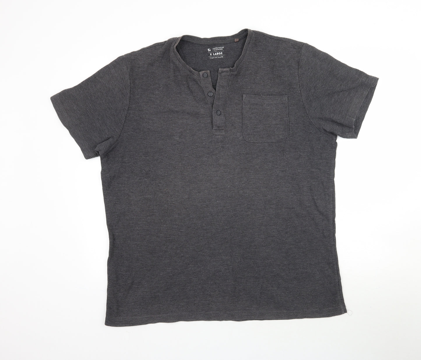 TU Mens Grey    T-Shirt Size XL