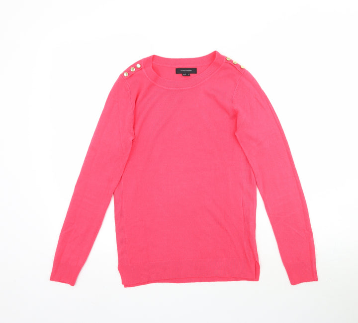 Atmosphere Womens Pink  Knit Pullover Jumper Size 4