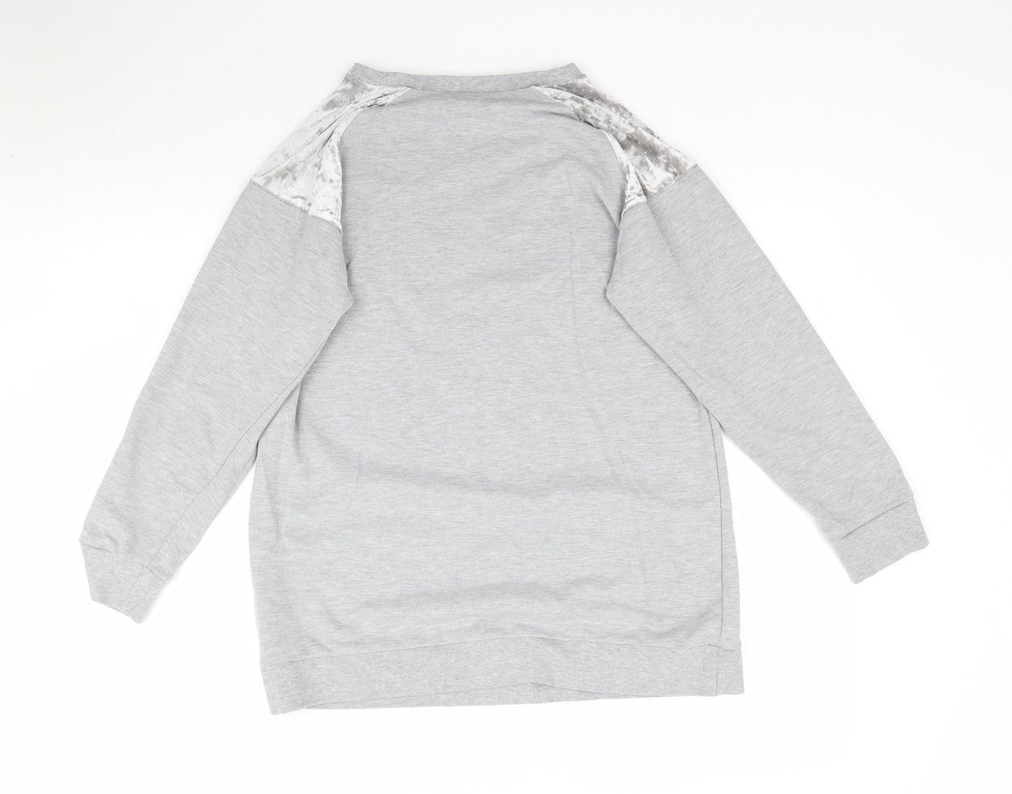 Peacocks Womens Grey   Pullover Sweatshirt Size 10  - Take Me To The Weekend