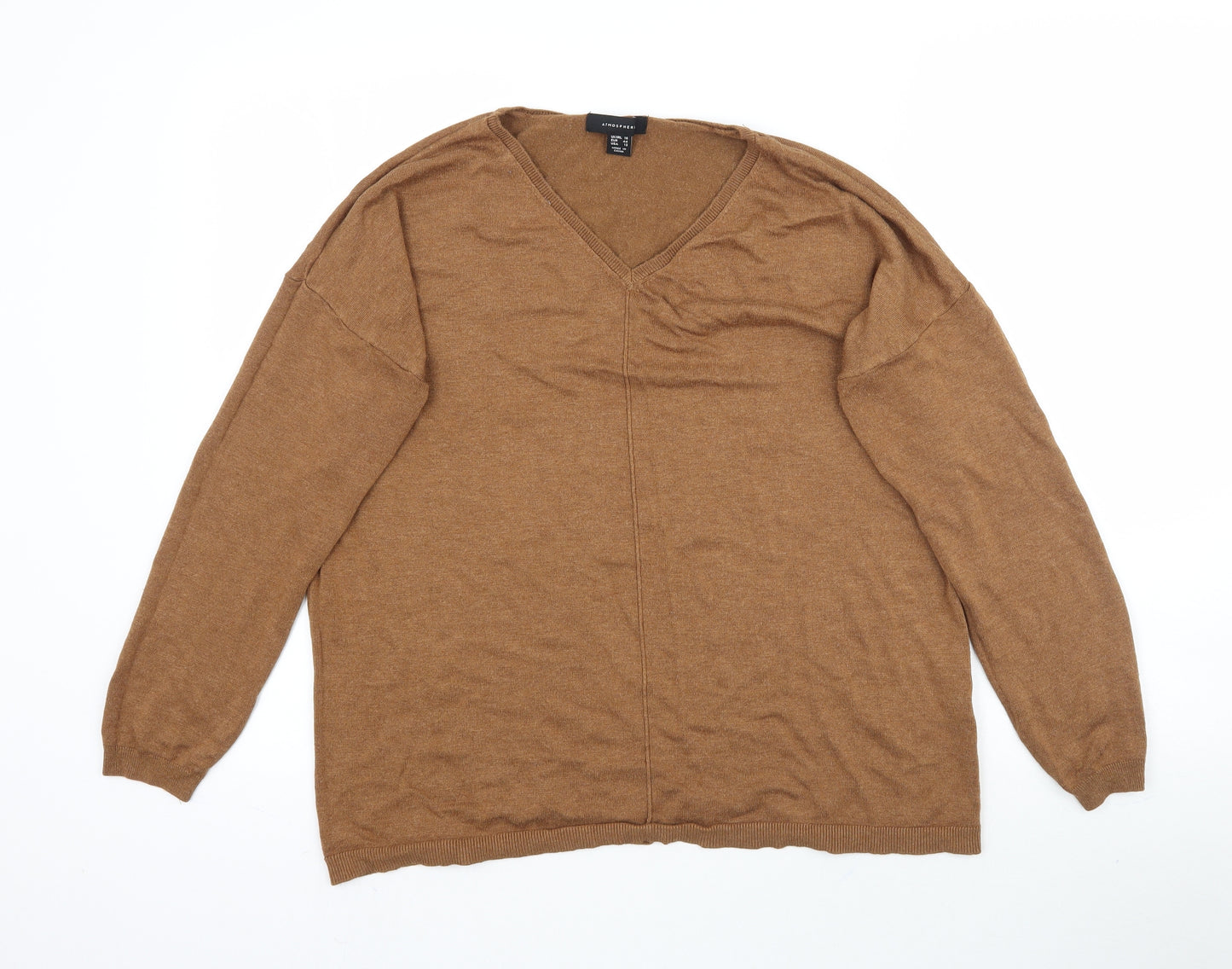 Atmosphere Womens Brown  Knit Pullover Jumper Size 16