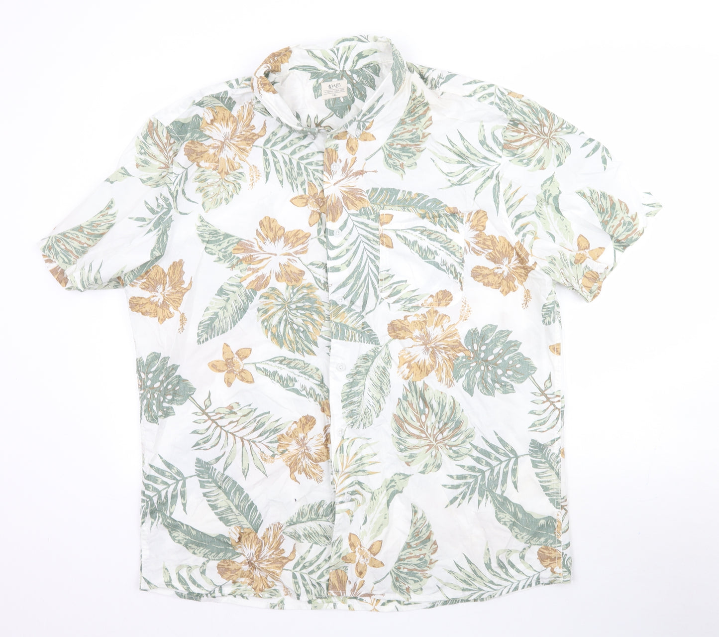 Matalan Mens Multicoloured Floral   Button-Up Size 2XL