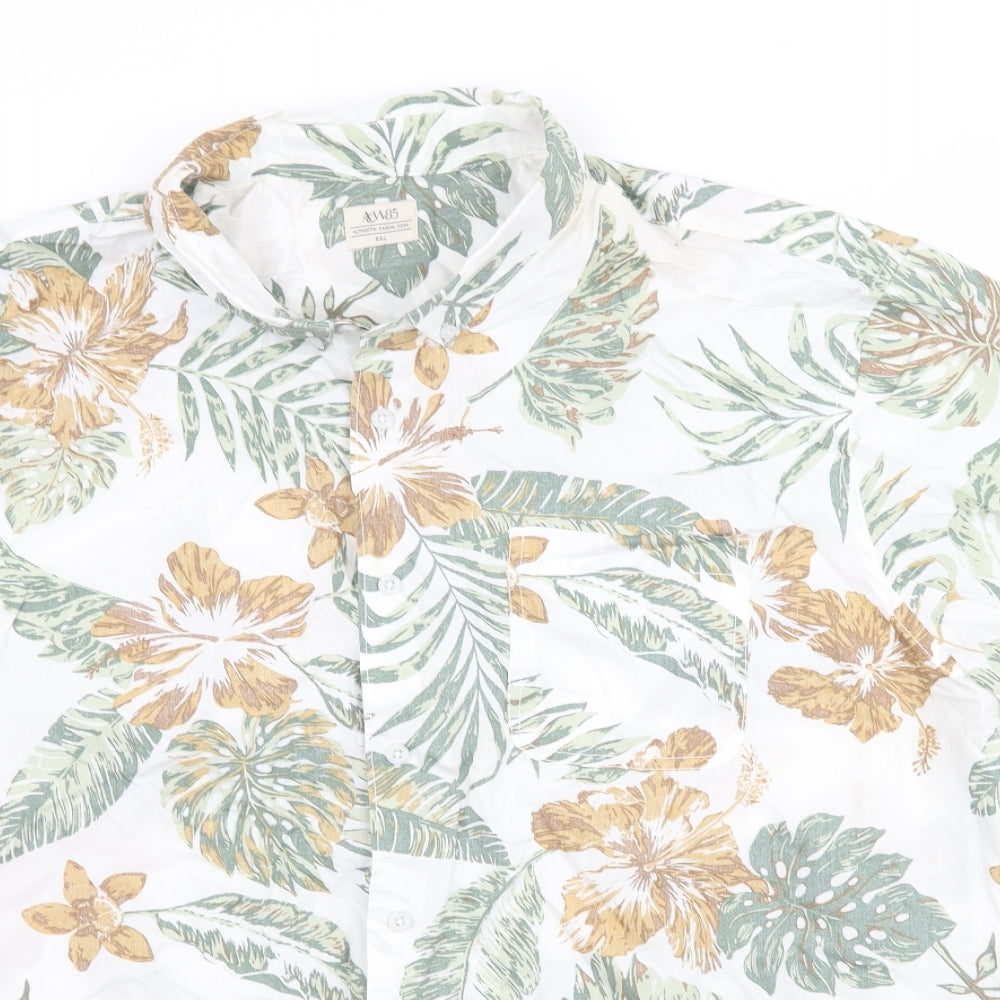 Matalan Mens Multicoloured Floral   Button-Up Size 2XL