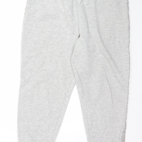 Matalan Womens Grey   Trousers  Size 16 L28 in - Animal Print Detail
