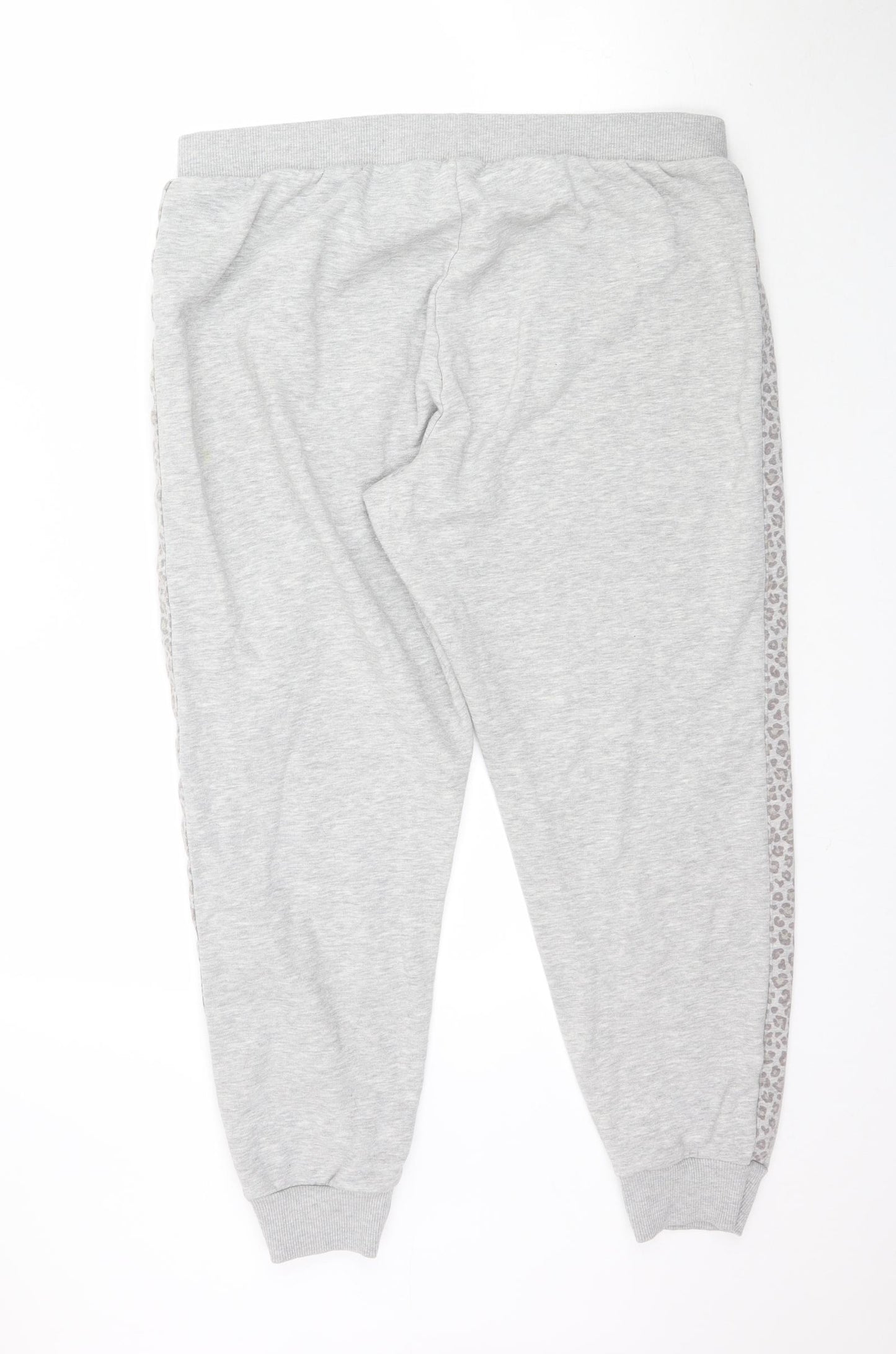 Matalan Womens Grey   Trousers  Size 16 L28 in - Animal Print Detail