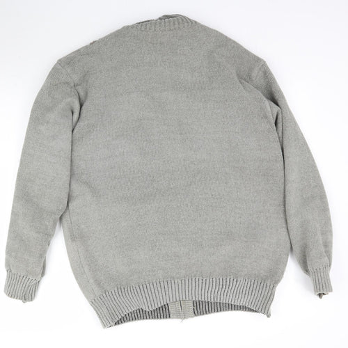 Charles Norton Womens Grey  Knit Cardigan Jumper Size L