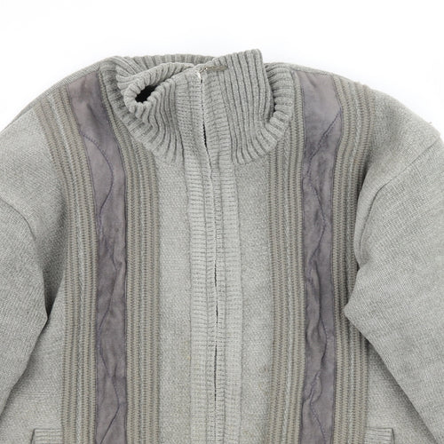 Charles Norton Womens Grey  Knit Cardigan Jumper Size L