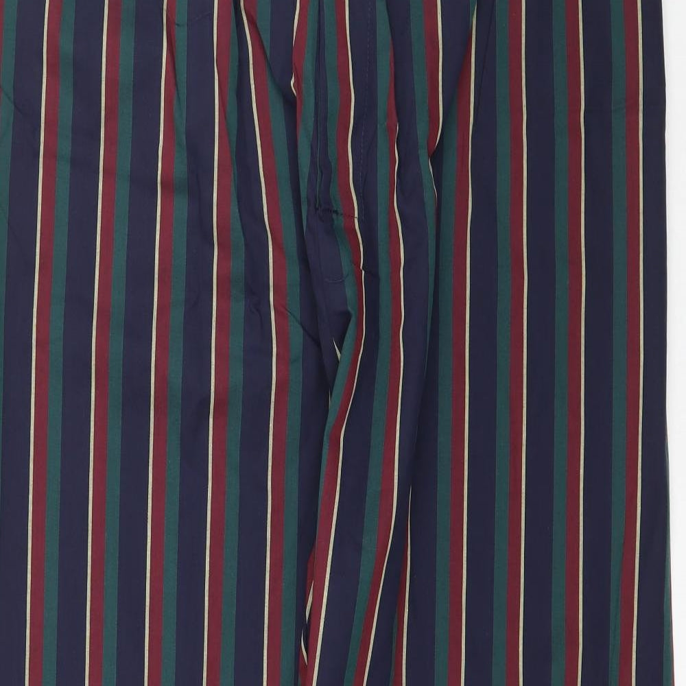 Marks and Spencer Mens Multicoloured Striped   Pyjama Pants Size L