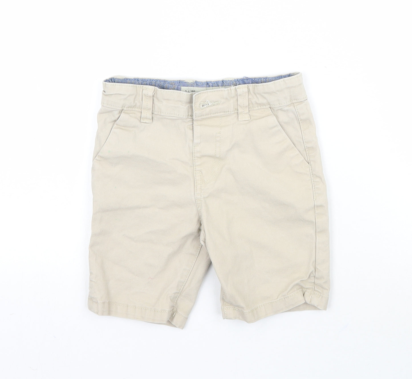 Denim & Co. Boys Beige   Bermuda Shorts Size 3-4 Years