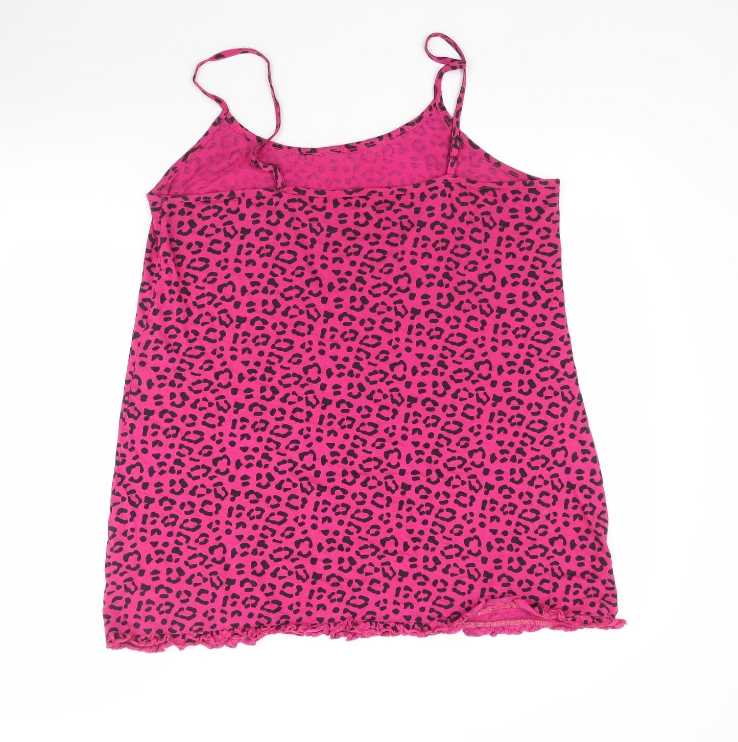 Bella Beau Womens Pink Animal Print  Camisole Tank Size S
