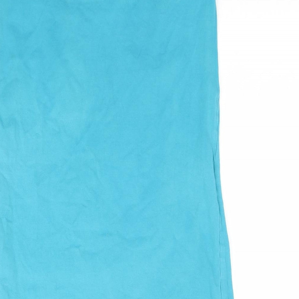 Evie Womens Blue   Basic Blouse Size 14  - Tube top