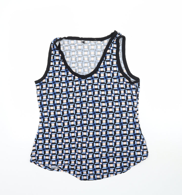 Dorothy Perkins Womens Multicoloured Geometric  Basic Tank Size 14