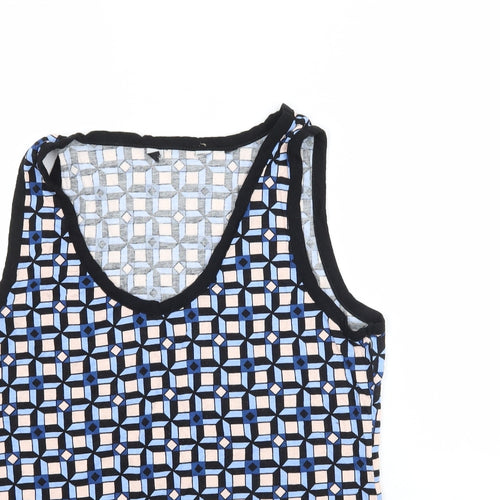 Dorothy Perkins Womens Multicoloured Geometric  Basic Tank Size 14