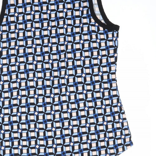 Dorothy Perkins Womens Multicoloured Geometric  Basic Tank Size 14