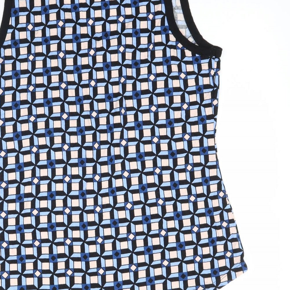 Dorothy Perkins Womens Multicoloured Geometric  Basic Tank Size 14