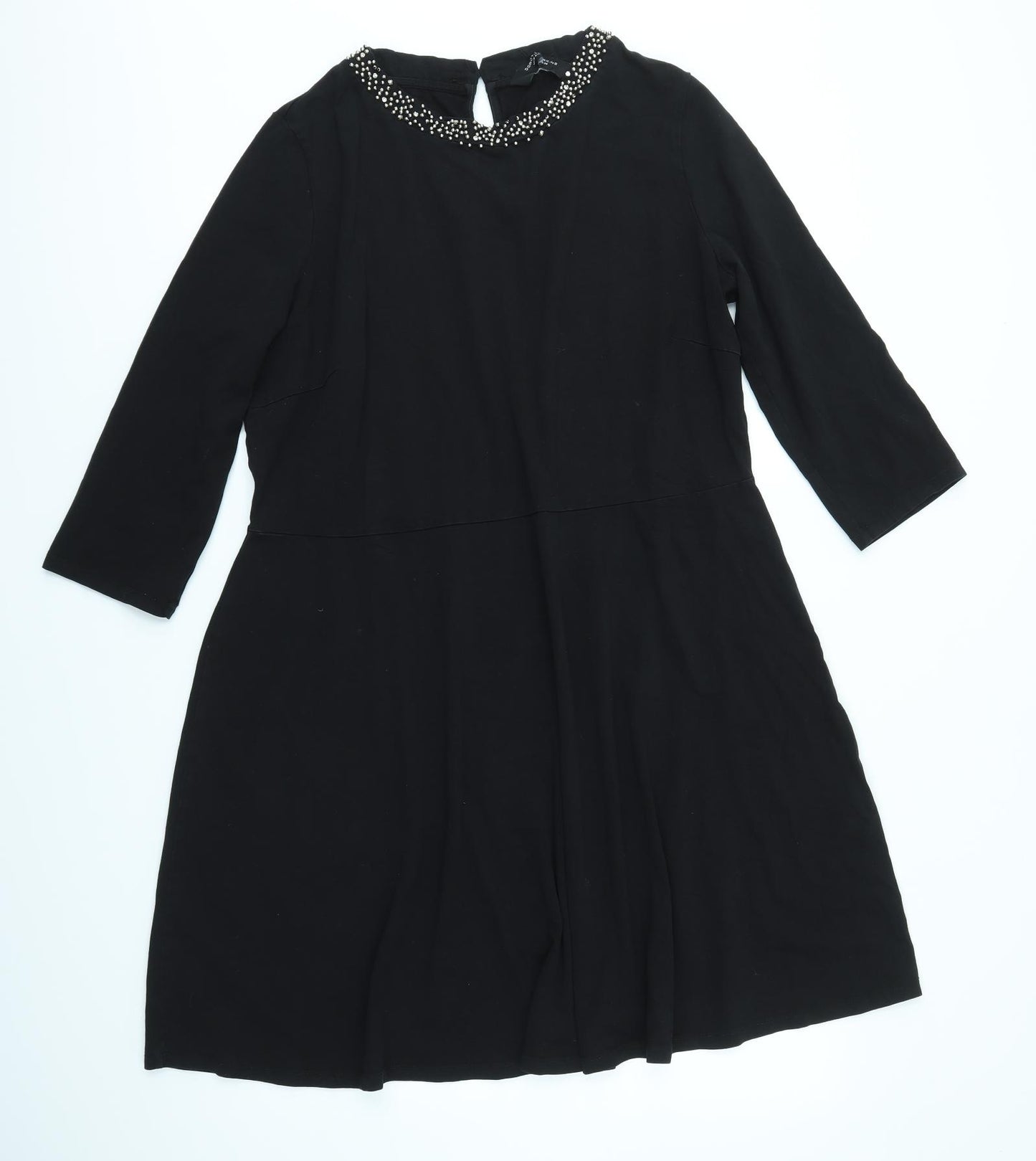 Dorothy Perkins Womens Black   A-Line  Size 16