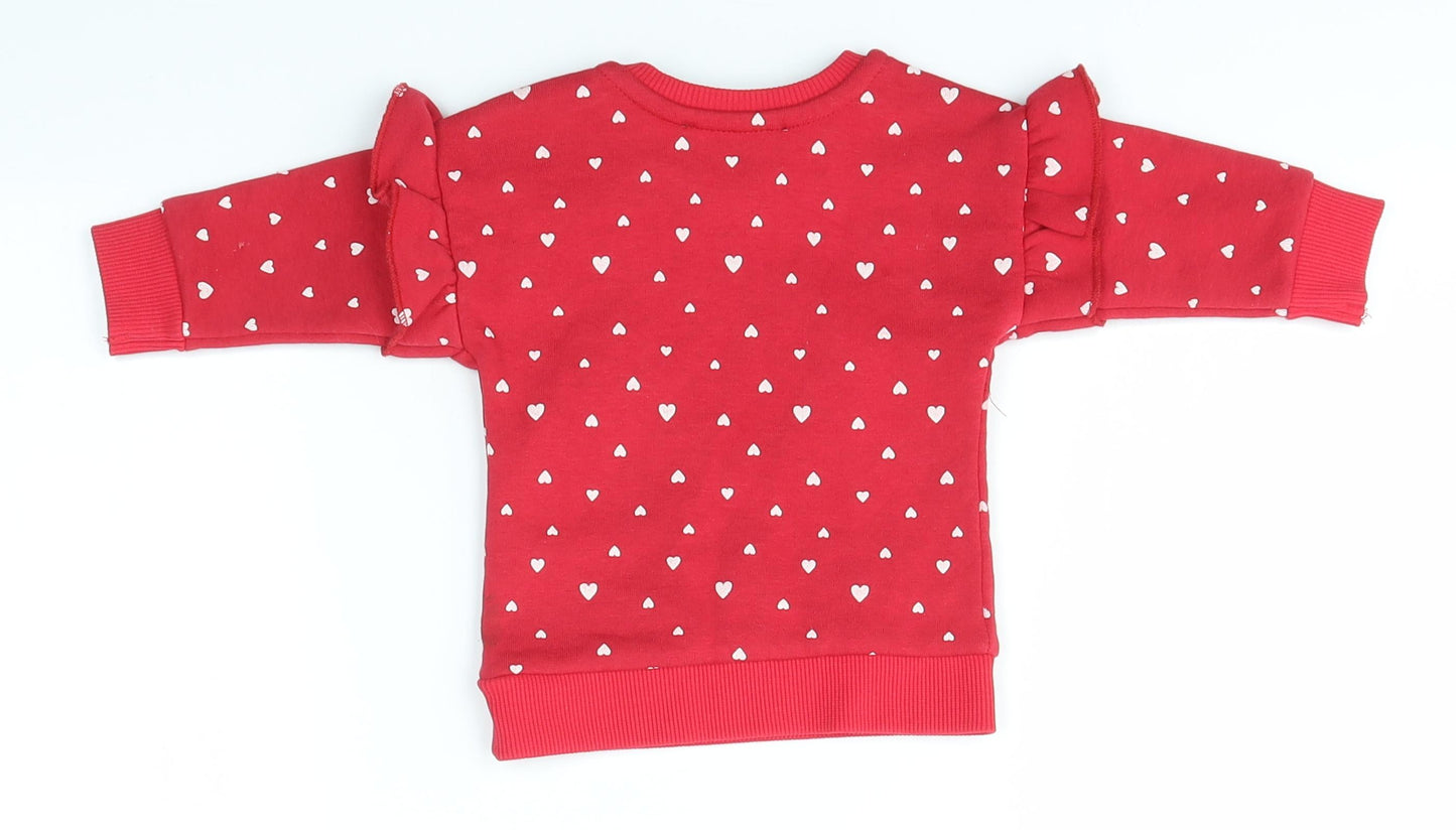 Primark Baby Red   Pullover Jumper Size 0-3 Months