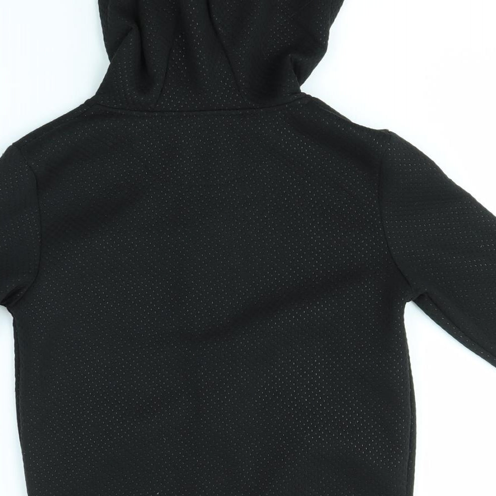 Primark Boys Black   Full Zip Hoodie Size 7-8 Years