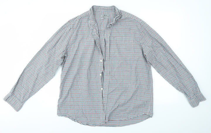 TU Mens Multicoloured Check Button-Up Size L
