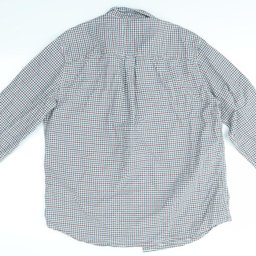 TU Mens Multicoloured Check   Button-Up Size L