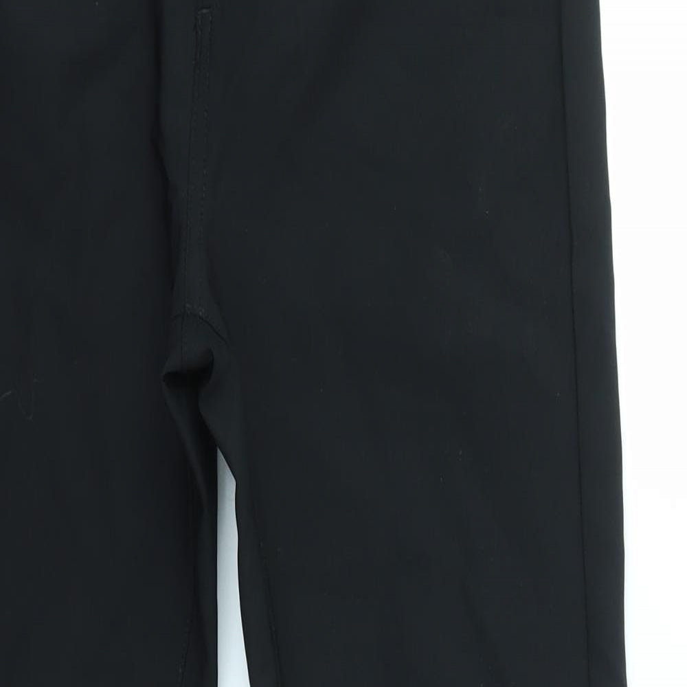 George Womens Black   Trousers  Size 12 L27 in - LEATHER LOOK