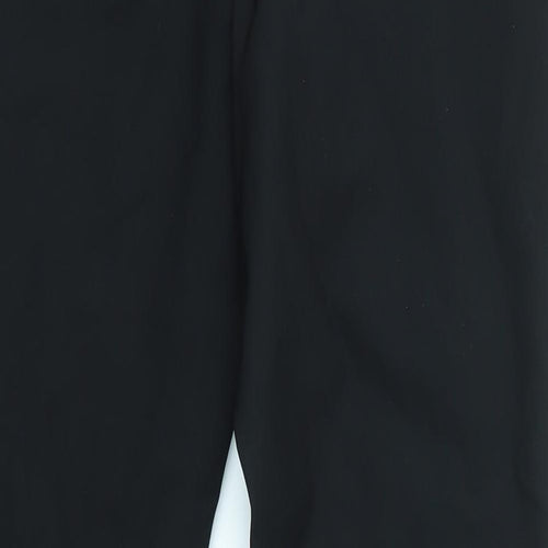 George Womens Black   Trousers  Size 12 L27 in - LEATHER LOOK