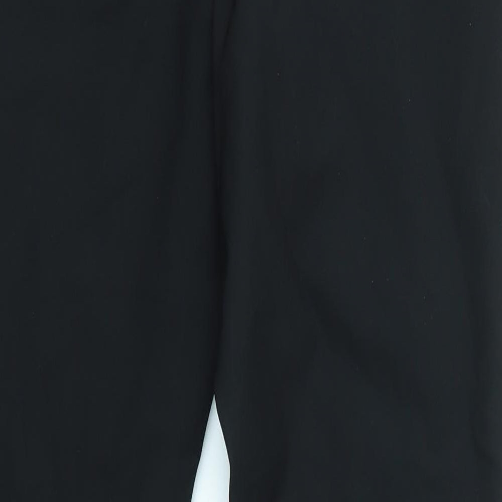 George Womens Black   Trousers  Size 12 L27 in - LEATHER LOOK