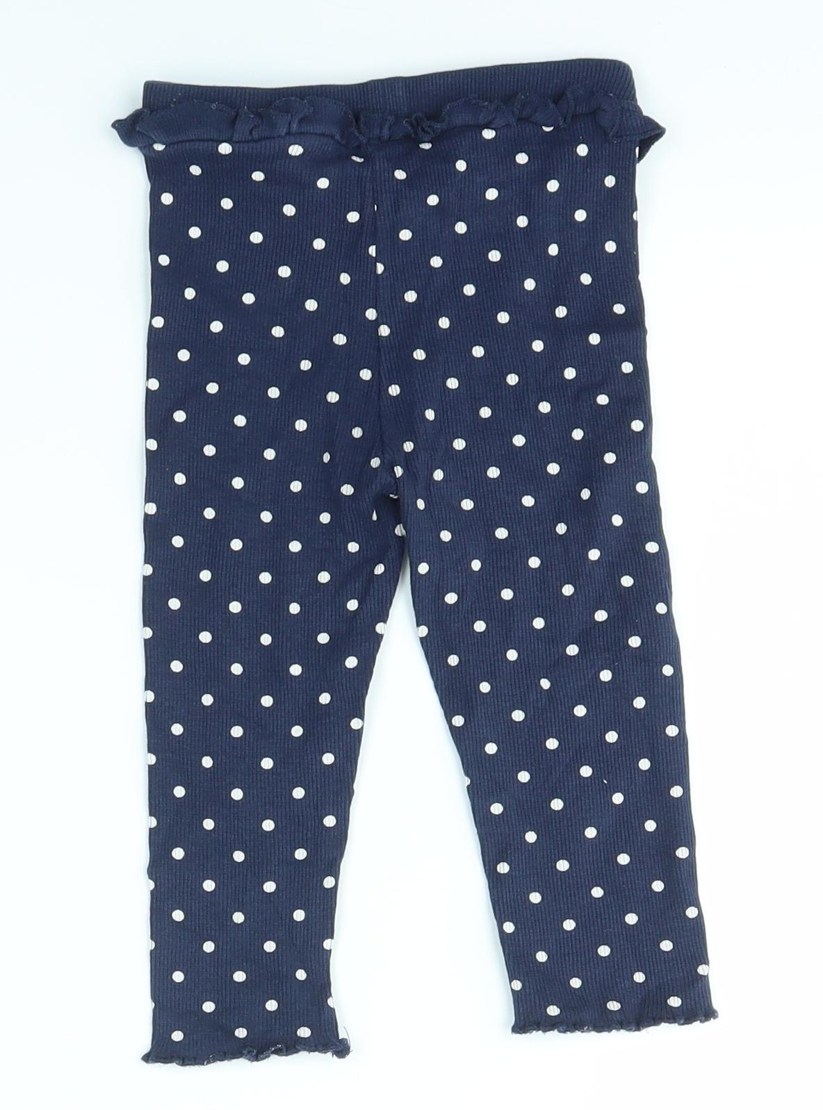Matalan Baby Blue Polka Dot  Jogger Leggings Size 12-18 Months