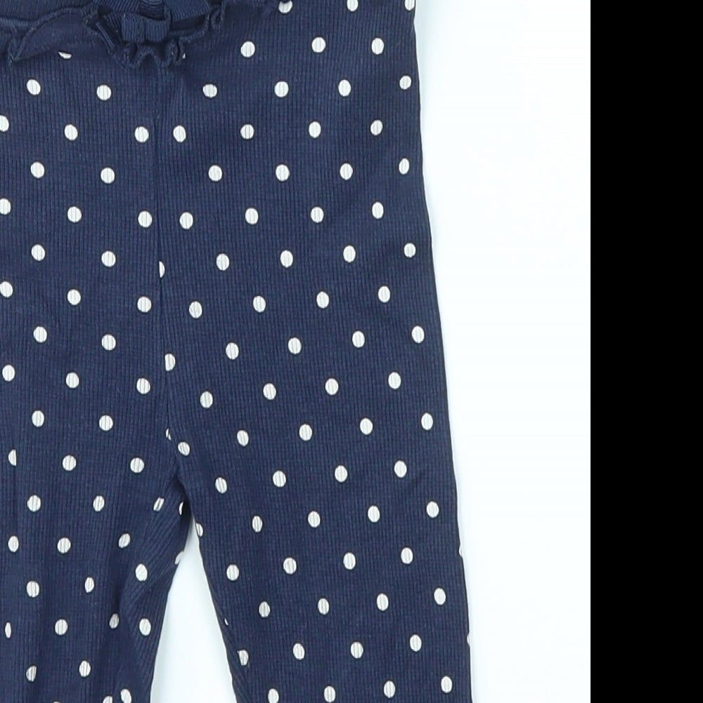Matalan Baby Blue Polka Dot  Jogger Leggings Size 12-18 Months