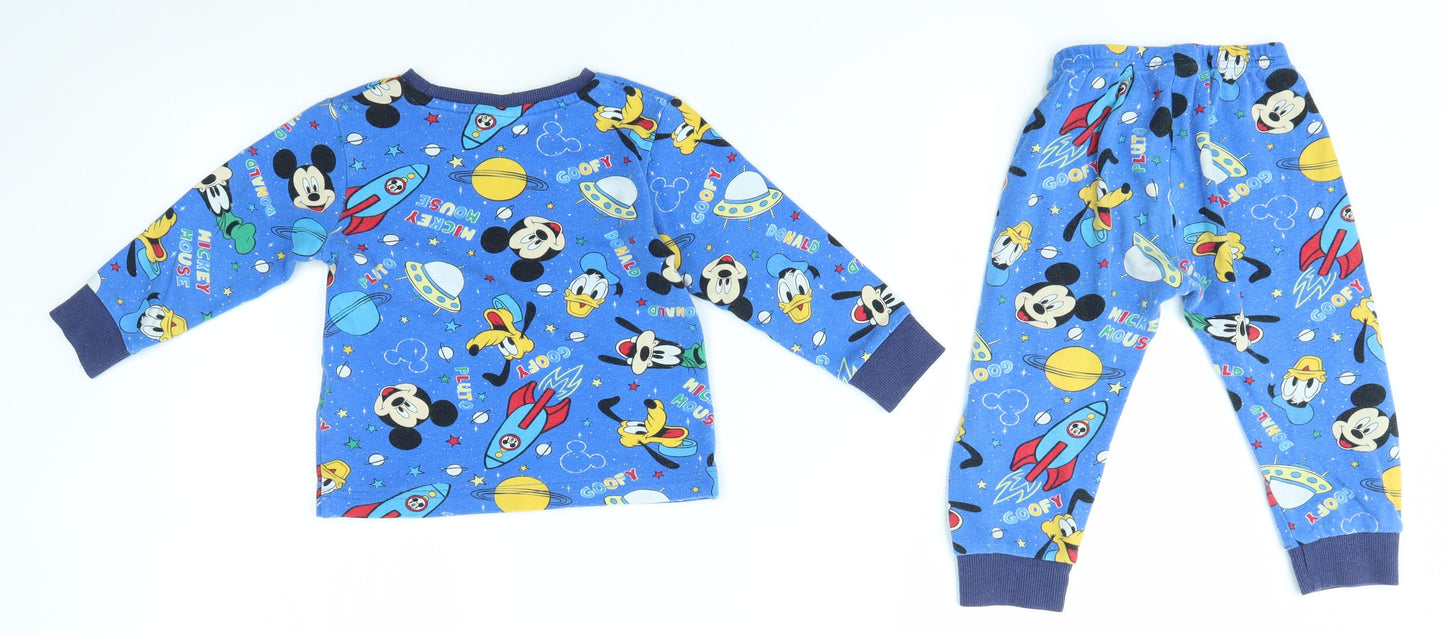 Matalan Baby Multicoloured Solid   Pyjama Set Size 18-24 Months