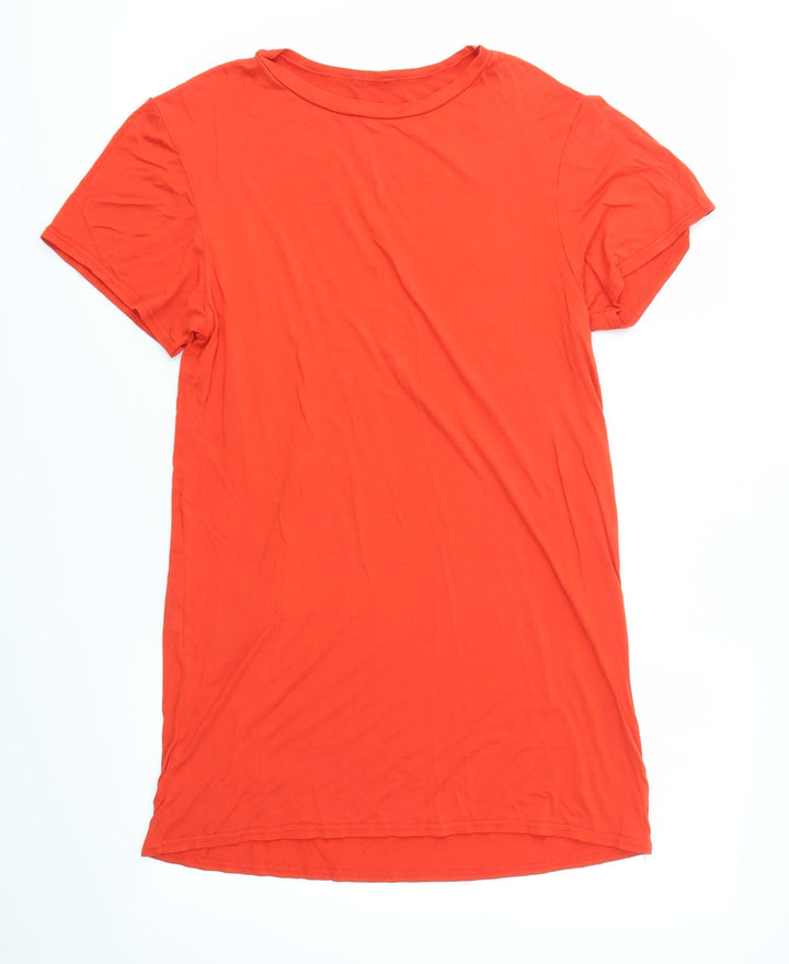 Preworn Womens Orange   T-Shirt Dress  Size 4