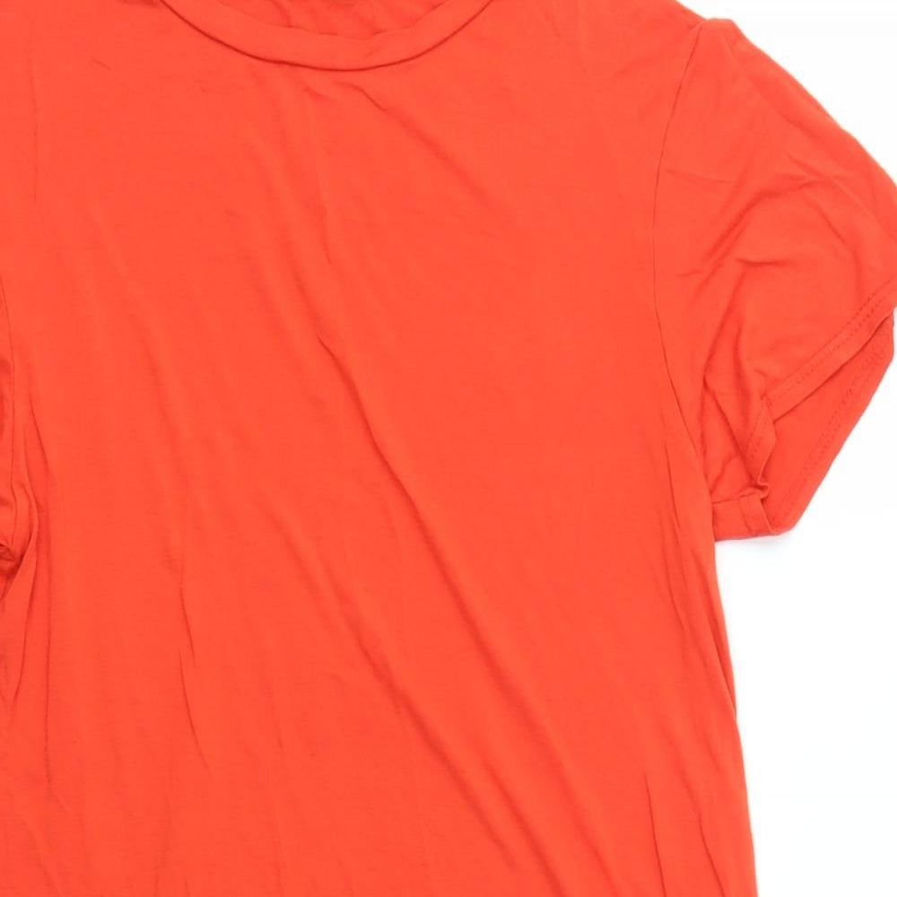 Preworn Womens Orange   T-Shirt Dress  Size 4