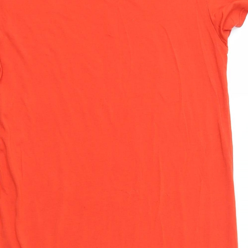 Preworn Womens Orange   T-Shirt Dress  Size 4
