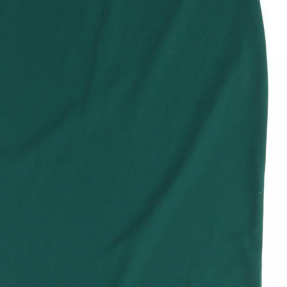 PRETTY Womens Green   Straight & Pencil Skirt Size M